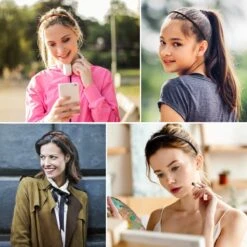 LIXIN Set 6 Stuks Haarbanden Kuntstof - Kleur 2 - Diadeem - Unisex Vrouwen En Mannen - Lichtgewicht - Hardlopen - Atletisch - Gym - Dans - Yoga - Haaraccessoires -Merkloos Winkel 1200x1200 6084