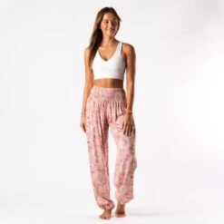 Merkloos Harembroek - Yoga - Loungewear - Bohemian - Ibiza - Sportbroek - Boho