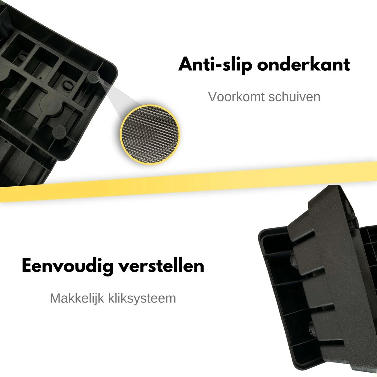 W.O.D Fitness Step Pro - Aerobic Step Bankje - Antislip Oppervlak - Verstelbaar In 3 Hoogtes - Zwart 4 W.O.D Fitness Step Pro - Aerobic Step Bankje - Antislip Oppervlak - Verstelbaar In 3 Hoogtes - Zwart - Afbeelding 2