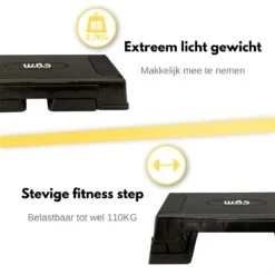 W.O.D Fitness Step Pro - Aerobic Step Bankje - Antislip Oppervlak - Verstelbaar In 3 Hoogtes - Zwart 13 W.O.D Fitness Step Pro - Aerobic Step Bankje - Antislip Oppervlak - Verstelbaar In 3 Hoogtes - Zwart -Merkloos Winkel 1200x1200 6198