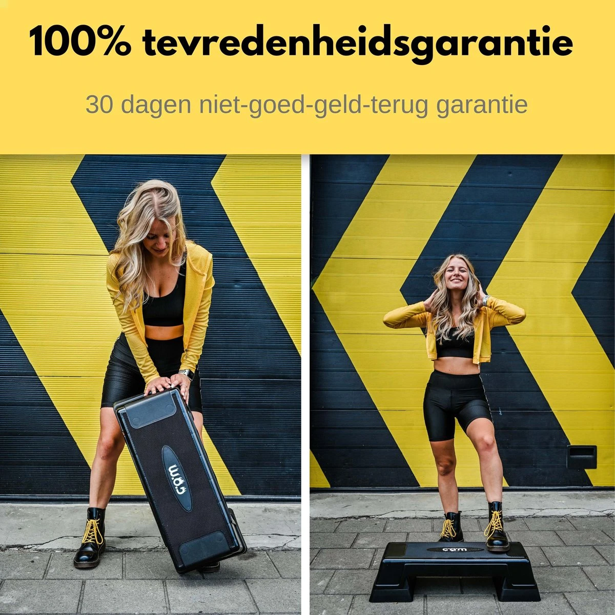 W.O.D Fitness Step Pro - Aerobic Step Bankje - Antislip Oppervlak - Verstelbaar In 3 Hoogtes - Zwart 8 W.O.D Fitness Step Pro - Aerobic Step Bankje - Antislip Oppervlak - Verstelbaar In 3 Hoogtes - Zwart - Afbeelding 6