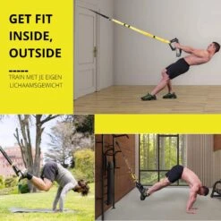 W&Z® TRX Suspension Trainer Pro - Thuis Sporten - Complete TRX Training Set - Zwart/Geel -Merkloos Winkel 1200x1200 6227