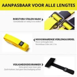 W&Z® TRX Suspension Trainer Pro - Thuis Sporten - Complete TRX Training Set - Zwart/Geel -Merkloos Winkel 1200x1200 6228