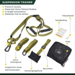 Positive Things TRX Suspension Trainer Pro - TRX Trainer - Complete TRX Training Set - Groen -Merkloos Winkel 1200x1200 6231