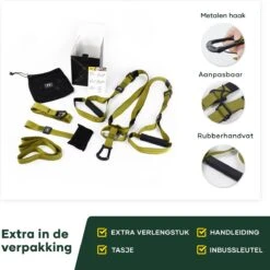 Positive Things TRX Suspension Trainer Pro - TRX Trainer - Complete TRX Training Set - Groen -Merkloos Winkel 1200x1200 6235
