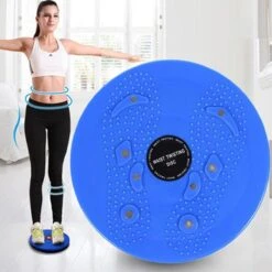 Merkloos Waist Twisting Plate | Twist Plaat | Twist Trainer | Aerobic Exercise Fitness Magneet | Afvallen | Voetmassage | Magneten | Fitness | Blauw