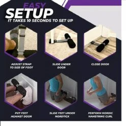 Merkloos Recovery Riches Nordic Hamstring Curl Deurstrap - Door Strap Ancor At Home - Deuranker - Knees Over Toes Guy - Nordstick - Nordiccurl - Nordic Curl - Glute Ham Raise -Merkloos Winkel 1200x1200 6300