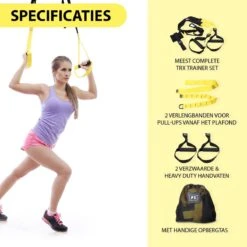 TRX Set - Suspension Trainer Pro Voor Thuis - Inclusief Plafondhaak & Draagtas - Calisthenics -Merkloos Winkel 1200x1200 6307