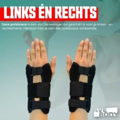 AVE Polsbrace Voor Links En Rechts Met Spalk – 1 Stuk - Zwart – Duim Brace - Pols Ondersteuning – Polssteun -Merkloos Winkel 1200x1200 6427