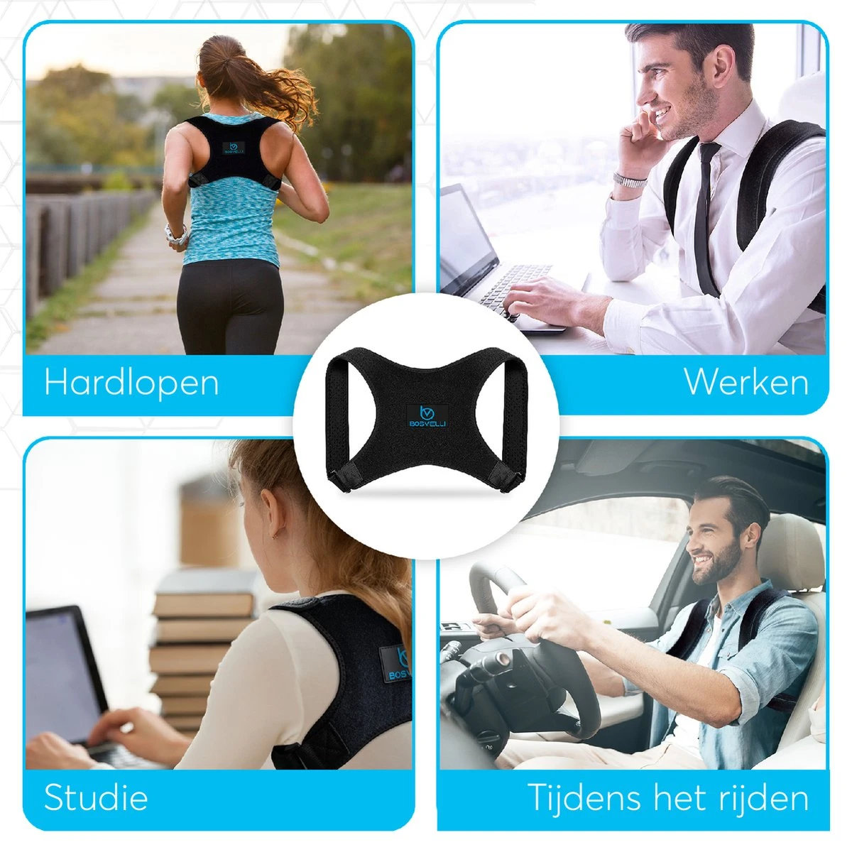 Bosvelli A400 Postuur Corrector Met Okselpads - One Size - Houding Correctie - Rug Brace 7 Bosvelli A400 Postuur Corrector Met Okselpads - One Size - Houding Correctie - Rug Brace - Afbeelding 5