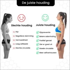 Rugbrace - Rug Corrector - Postuur Corrector - Houding Corrector - Houding Correctie - Vrouw En Man - DOUBLE -Merkloos Winkel 1200x1200 6451