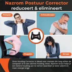 NAZROM® - Postuur Corrector - Houding Correctie - Houding Rug Corrector Tegen Rugklachten – Verstelbare Rugband -Merkloos Winkel 1200x1200 6524