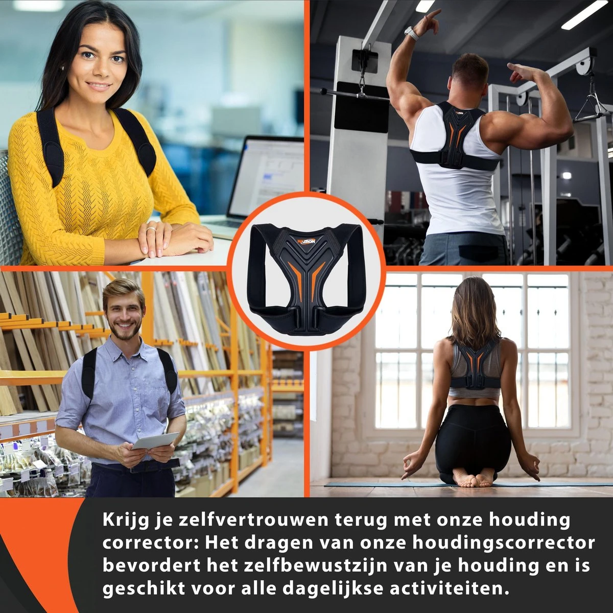 NAZROM® - Postuur Corrector - Houding Correctie - Nieuw Design Houding Rug Corrector Tegen Rugklachten – Maat M 4 NAZROM® - Postuur Corrector - Houding Correctie - Nieuw Design Houding Rug Corrector Tegen Rugklachten – Maat M - Afbeelding 2