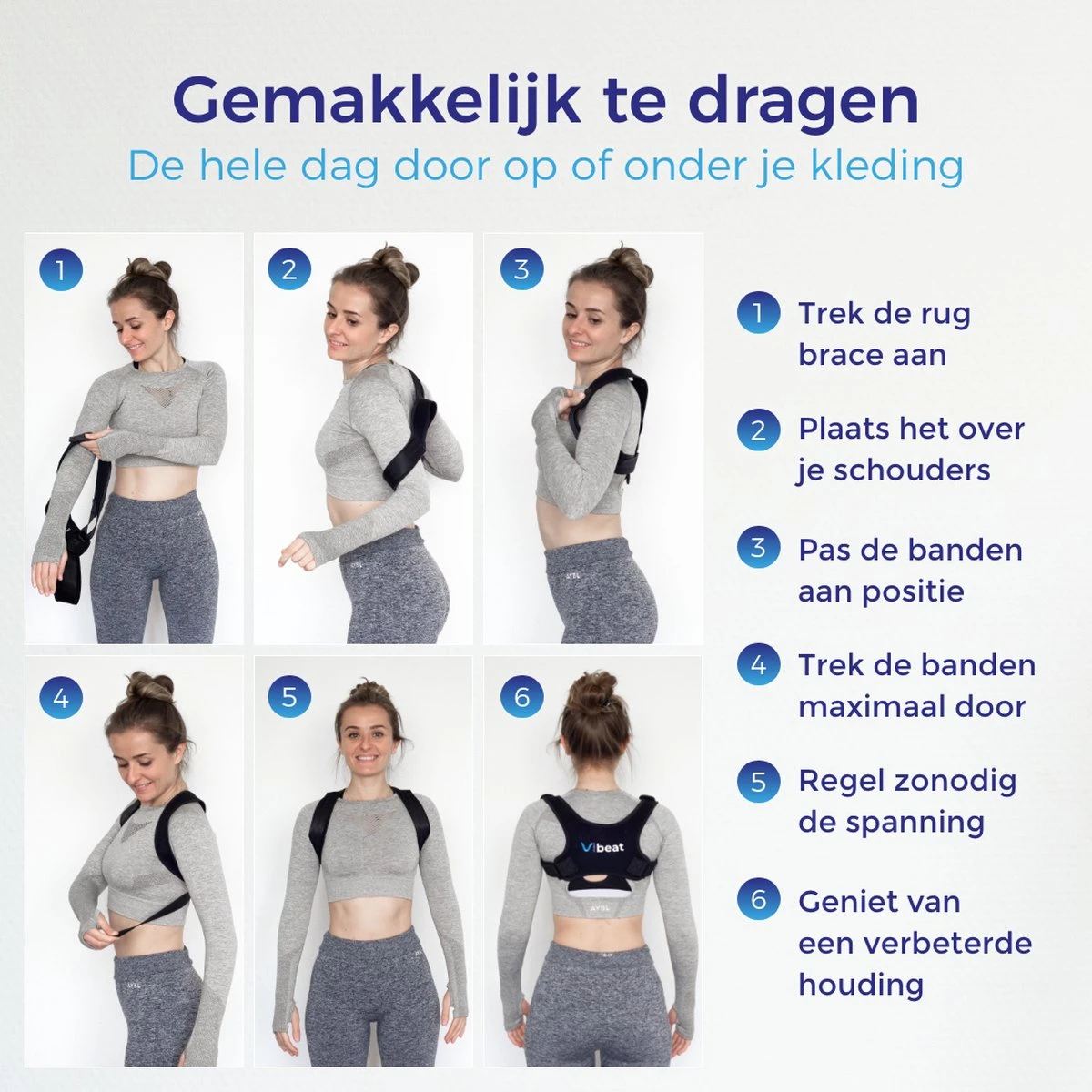 Postuur Corrector - Houding Rug Corrector Tegen Rugklachten – Verstelbare Rugband - Houding Correctie - Rugbrace Voor Bovenlichaam - Incl. Okselpads - Unisex - 15x12 Cm - Incl. E-book 15 Postuur Corrector - Houding Rug Corrector Tegen Rugklachten – Verstelbare Rugband - Houding Correctie - Rugbrace Voor Bovenlichaam - Incl. Okselpads - Unisex - 15x12 Cm - Incl. E-book - Afbeelding 13