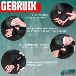 AVE Polsbrace Rechts – Duim Brace - Carpaal Tunnel Syndroom – RSI -Pols Ondersteuning - Polssteun -Merkloos Winkel 1200x1200 6765