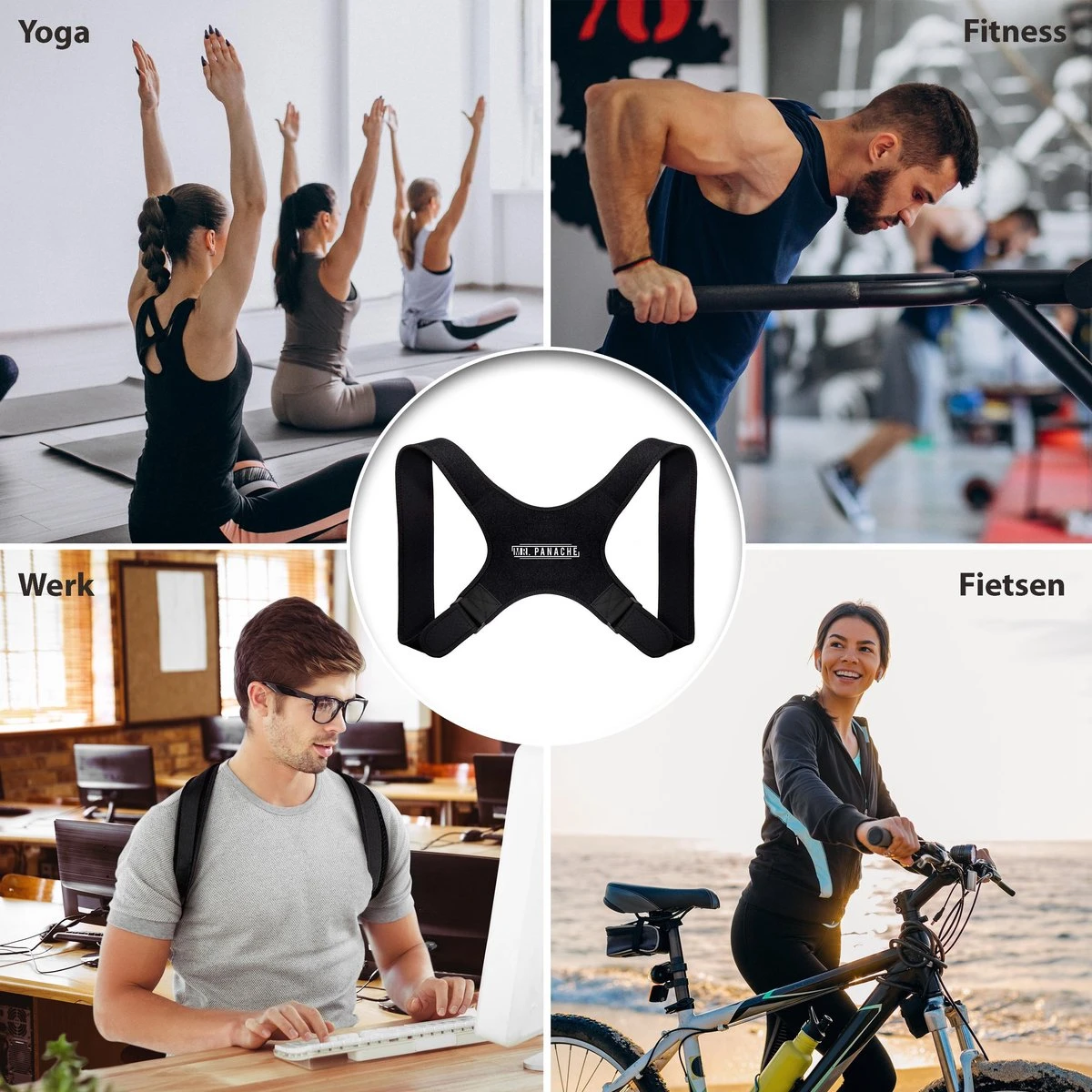 MR. PANACHE Postuur Corrector - Met Extra Okselpads - Houding Correctie - Rugbrace - Posture Corrector - Rug Corrector - Schouder Brace - Rugband - One Size 7 MR. PANACHE Postuur Corrector - Met Extra Okselpads - Houding Correctie - Rugbrace - Posture Corrector - Rug Corrector - Schouder Brace - Rugband - One Size - Afbeelding 5