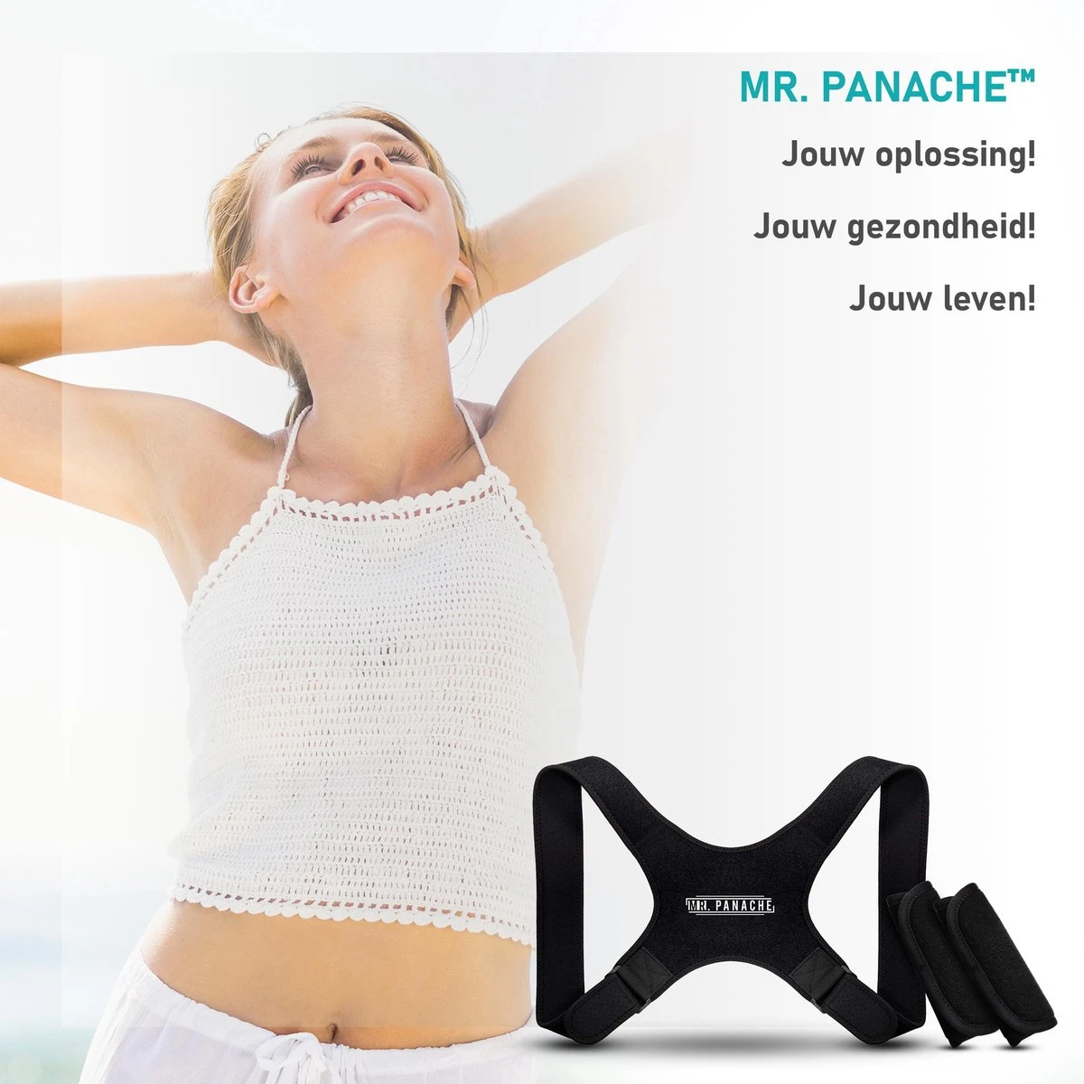 MR. PANACHE Postuur Corrector - Met Extra Okselpads - Houding Correctie - Rugbrace - Posture Corrector - Rug Corrector - Schouder Brace - Rugband - One Size 9 MR. PANACHE Postuur Corrector - Met Extra Okselpads - Houding Correctie - Rugbrace - Posture Corrector - Rug Corrector - Schouder Brace - Rugband - One Size - Afbeelding 7