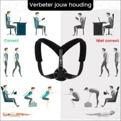 Houding Corrector - Postuur Corrector - Rug Corrector - Rugbrace - Rugband - Vrouw En Man - SLIM -Merkloos Winkel 1200x1200 6841