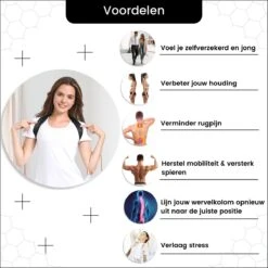 Houding Corrector - Postuur Corrector - Rug Corrector - Rugbrace - Rugband - Vrouw En Man - SLIM -Merkloos Winkel 1200x1200 6843
