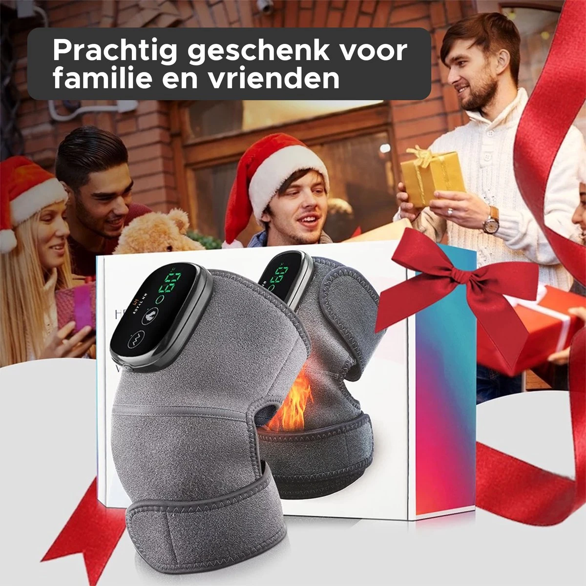 Royal WM - RW04 - Kniebrace - Knie Brace - Orthopedisch - Verwarmend - Masserend - LCD - Premium 8 Royal WM - RW04 - Kniebrace - Knie Brace - Orthopedisch - Verwarmend - Masserend - LCD - Premium - Afbeelding 6