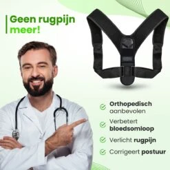 Luxovita Postuur Corrector - Houding Rug Corrector - Tegen Rugklachten – Verstelbare Rugband - Rugbrace Voor Bovenlichaam - Unisex - One Size -Merkloos Winkel 1200x1200 6900
