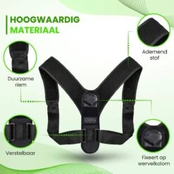 Luxovita Postuur Corrector - Houding Rug Corrector - Tegen Rugklachten – Verstelbare Rugband - Rugbrace Voor Bovenlichaam - Unisex - One Size -Merkloos Winkel 1200x1200 6902