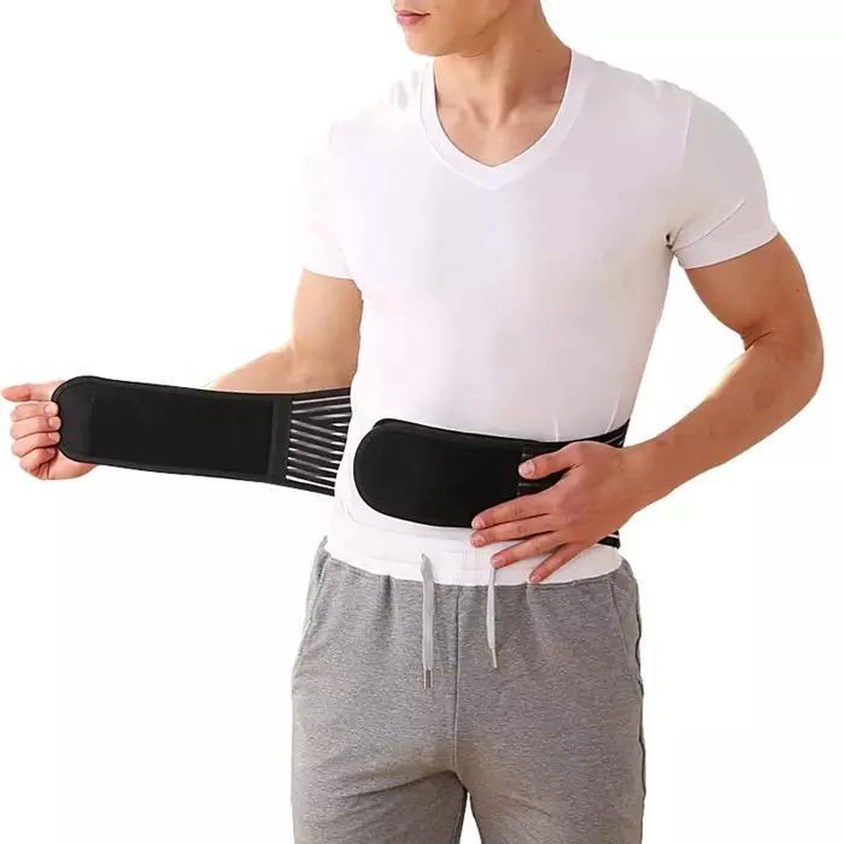 LOUZIR Magnetische Rugband - Rug Brace / Rugbandage / Ruggordel / Rugwarmer Riem / Verstelbaar. 7 LOUZIR Magnetische Rugband - Rug Brace / Rugbandage / Ruggordel / Rugwarmer Riem / Verstelbaar. - Afbeelding 5