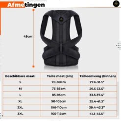 Luxegoed ®Rug- Schouders & Nek | Postuur Corrector | Rug Corrector | Posture Corrector | Verstelbaar | Unisex | L -Merkloos Winkel 1200x1200 6949