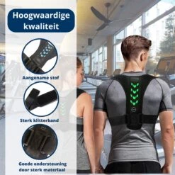 LEBELLE® Postuur Corrector Blauw - Comfortabele Medische Verstelbare Houding Corrector - Houding Correctie - Rugcorrector - Boven Rugbrace - Schouderband - Schouderbrace - Schouders - Rug - Unisex - Onesize + E-Book -Merkloos Winkel 1200x1200 6986