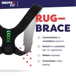 GroveFit - Rugbrace - Postuur Corrector - Rug Corrector - Houding Corrector - Verstelbaar - One Size -Merkloos Winkel 1200x1200 6995
