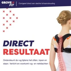 GroveFit - Rugbrace - Postuur Corrector - Rug Corrector - Houding Corrector - Verstelbaar - One Size -Merkloos Winkel 1200x1200 6999