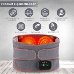 Royal WM - PRO - Rugbrace - Onderrug - Massage - Grijs - Vibererend - Verwarmend - Rugband - Orthopedisch -Merkloos Winkel 1200x1200 7004