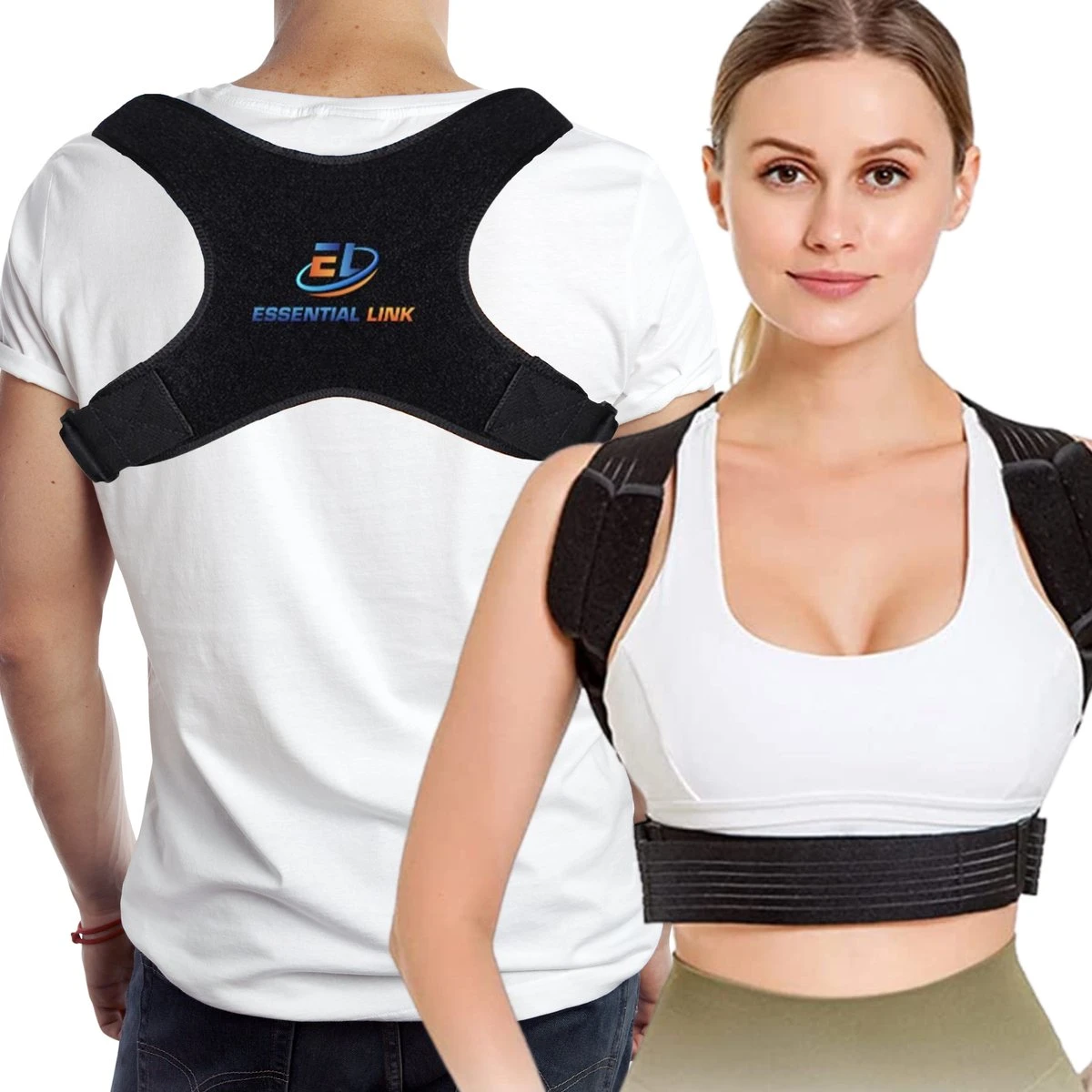 Essential Link Rugbrace – Houding Corrector - Postuur Corrector – Borstomvang Van 74-122cm - Geschikt Voor Mannen/Vrouwen - One Size 3 Essential Link Rugbrace – Houding Corrector - Postuur Corrector – Borstomvang Van 74-122cm - Geschikt Voor Mannen/Vrouwen - One Size