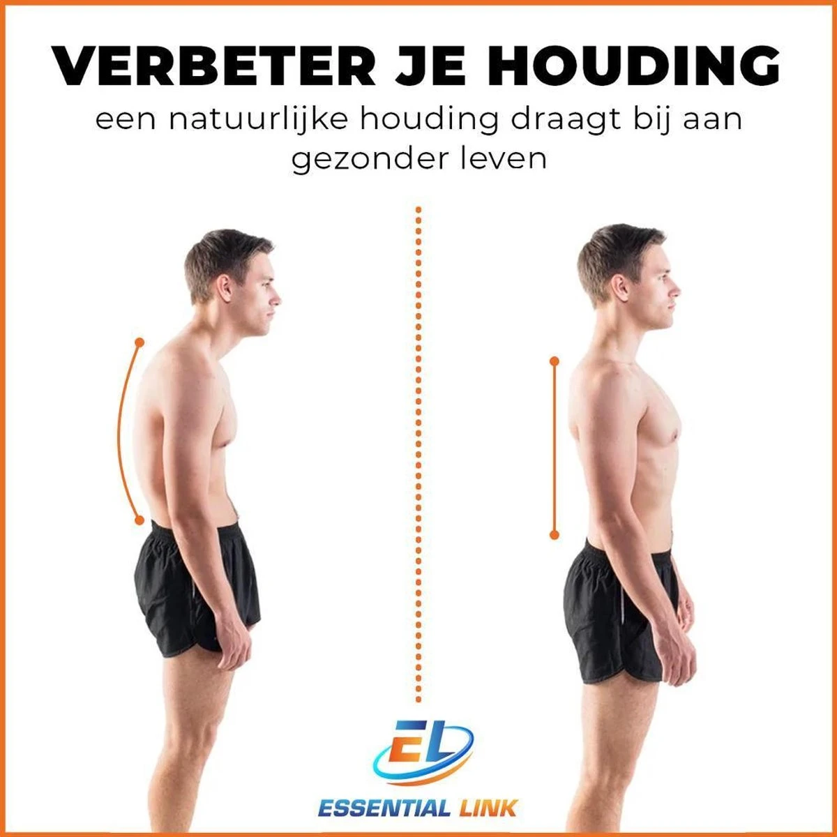 Essential Link Rugbrace – Houding Corrector - Postuur Corrector – Borstomvang Van 74-122cm - Geschikt Voor Mannen/Vrouwen - One Size 8 Essential Link Rugbrace – Houding Corrector - Postuur Corrector – Borstomvang Van 74-122cm - Geschikt Voor Mannen/Vrouwen - One Size - Afbeelding 6