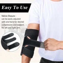 U Fit One 1 Stuk Elleboog Brace Voor Tennisarm - Bandage Ondersteuning - Steun Slijmbeursontsteking - Sportblessure - Tennisarm Brace - Zwart -Merkloos Winkel 1200x1200 7029