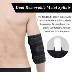 U Fit One 1 Stuk Elleboog Brace Voor Tennisarm - Bandage Ondersteuning - Steun Slijmbeursontsteking - Sportblessure - Tennisarm Brace - Zwart -Merkloos Winkel 1200x1200 7031