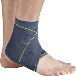 Push Sports Enkelbrace 8 - Donkergrijs - Links - Maat M