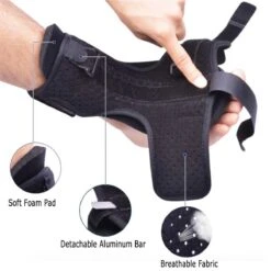 Revasupply™ - Hielspoor Nachtspalk - Inclusief Massagebal - Nachtspalk - Strassburg Sok - Achillespees - Fasciitis Plantaris - Ontsteking - Spalk - Zwart -Merkloos Winkel 1200x1200 7356