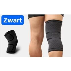 Compressie Knie Brace - Knie Bandage - Unisex - Maat: M - 1 Stuk - Zwart -Merkloos Winkel 1200x1200 7368