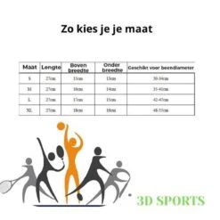 Merkloos 3D Professionele Kniebrace - Knieband - Compressieband -Merkloos Winkel 1200x1200 7407