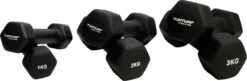 Tunturi Gewichten - Halterset - Dumbbell Set - Neopreen Dummbbells - 1 T/m 3kg - 3 Paar - Incl. Gratis Fitness App -Merkloos Winkel 1200x392