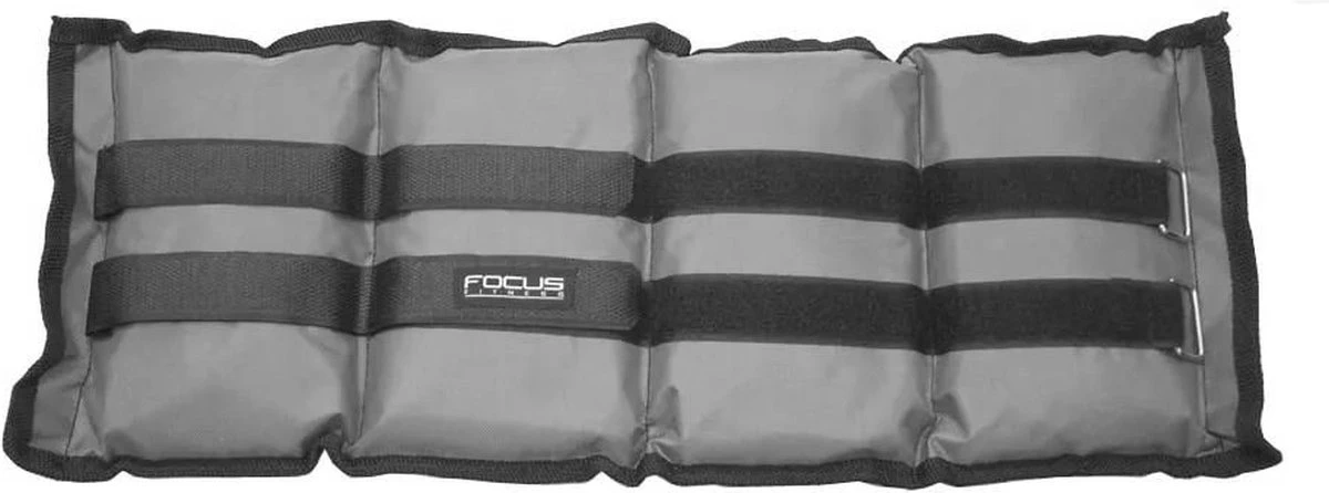 Focus Fitness - Pols-/enkelgewichten - Ankle Weights - 2 X 2,5 Kg - Grijs - Gewichten - Verstelbaar 4 Focus Fitness - Pols-/enkelgewichten - Ankle Weights - 2 X 2,5 Kg - Grijs - Gewichten - Verstelbaar - Afbeelding 2