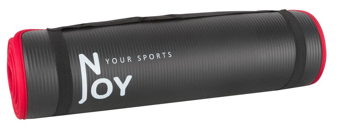 Njoy Your Sports Sportmat - Yogamat - Fitness Mat - Fitnessmat Voor Thuis - Extra Dikke Sportmat - Zachtschuim - Antislip - Zwart/Rood - 185 X 61cm 6 Njoy Your Sports Sportmat - Yogamat - Fitness Mat - Fitnessmat Voor Thuis - Extra Dikke Sportmat - Zachtschuim - Antislip - Zwart/Rood - 185 X 61cm - Afbeelding 4