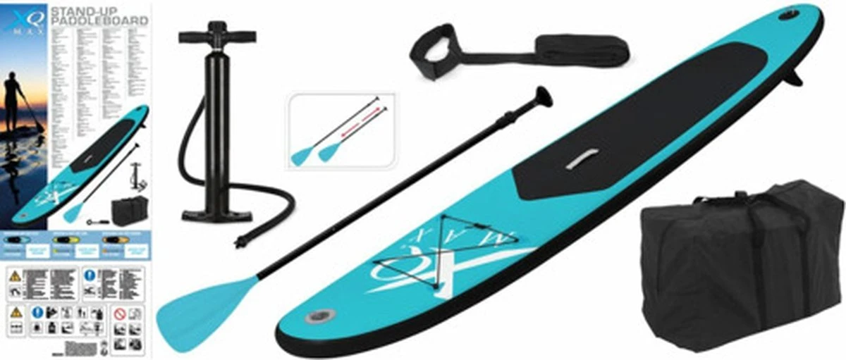 XQ Max SUP Board - 285cm - Tot 80kg - Blauw 11 XQ Max SUP Board - 285cm - Tot 80kg - Blauw - Afbeelding 9