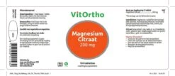 Vitortho Magnesium Citraat 200 Mg 100 Tabletten -Merkloos Winkel 1200x522 7
