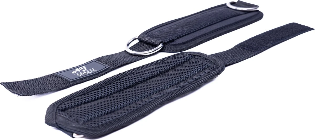 AJ-Sports Ankle Straps – Fitness Enkelband – 2 Stuks Enkel Straps Set – Billen & Benen Trainer – Fitness – Workout - Zwart 6 AJ-Sports Ankle Straps – Fitness Enkelband – 2 Stuks Enkel Straps Set – Billen & Benen Trainer – Fitness – Workout - Zwart - Afbeelding 4