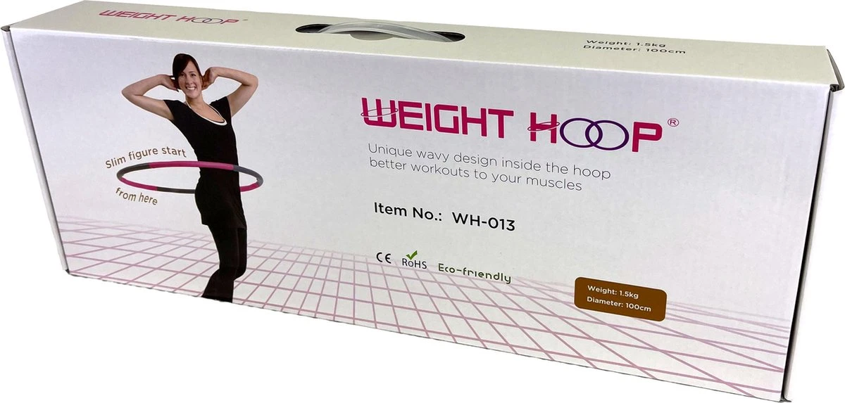 Merkloos Weight Hoop Original - Fitness Hoelahoep - Met DVD - 1.5kg - Ø 100 Cm - Roze/Grijs 6 Merkloos Weight Hoop Original - Fitness Hoelahoep - Met DVD - 1.5kg - Ø 100 Cm - Roze/Grijs - Afbeelding 4
