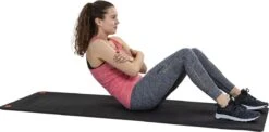 Tunturi Pro Fitnessmat - Yogamat - Gymnastiekmat - Oefenmat - 180x60x1,5cm - Zwart - Incl. Gratis Fitness App -Merkloos Winkel 1200x591