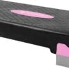 Springos Aerobic Stepper | Aerobic Step | Fitness Step | Verstelbaar | Antislip | Roze-zwart-grijs -Merkloos Winkel 1200x598 9