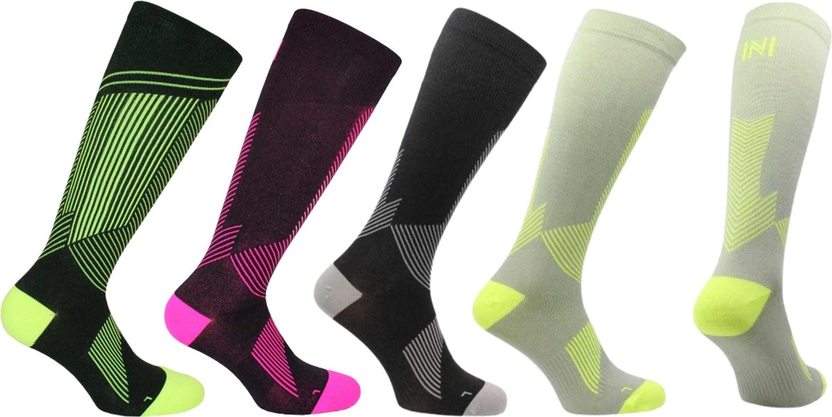 Norfolk Hardloopsokken - Compressie Sokken Met Meryl Skinlife - (anti Bacterieel) - Compressiekousen Hardlopen - Sportsokken - Geel - 39-42 - Valencia 3 Norfolk Hardloopsokken - Compressie Sokken Met Meryl Skinlife - (anti Bacterieel) - Compressiekousen Hardlopen - Sportsokken - Geel - 39-42 - Valencia